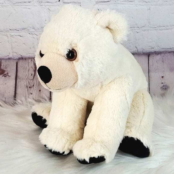 Wild Republic Zoo Realistic Polar Bear Winter Plush Stuffed Animal Toy 14" - Picture 3 of 17
